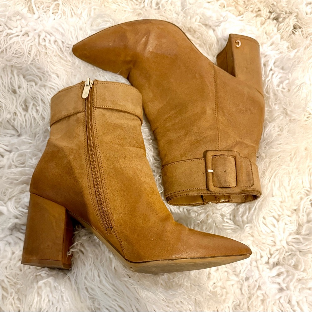 Circus by Sam Edelman Hardee Buckle Ankle Boots - pointed toe - Size 9
